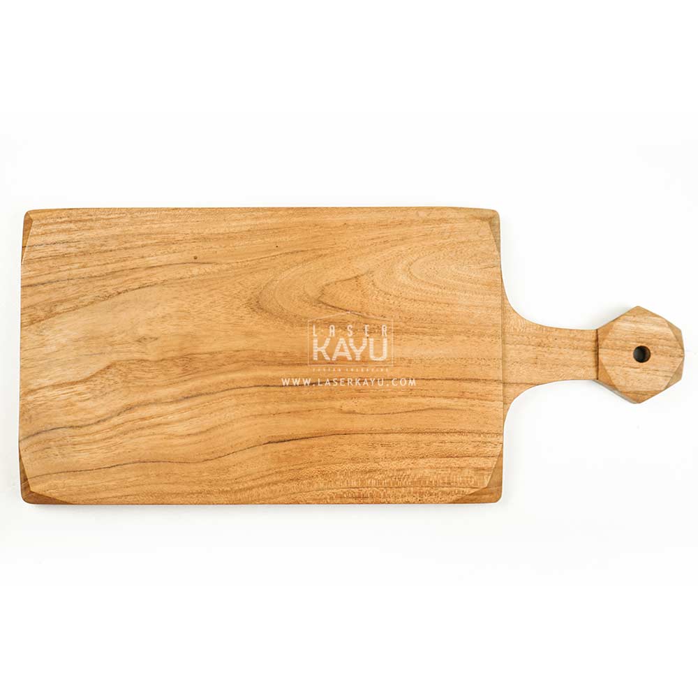 Produk Talenan Kotak Modern dari Kayu Jati Natural Untuk Keperluan Dapur Resto Hotel